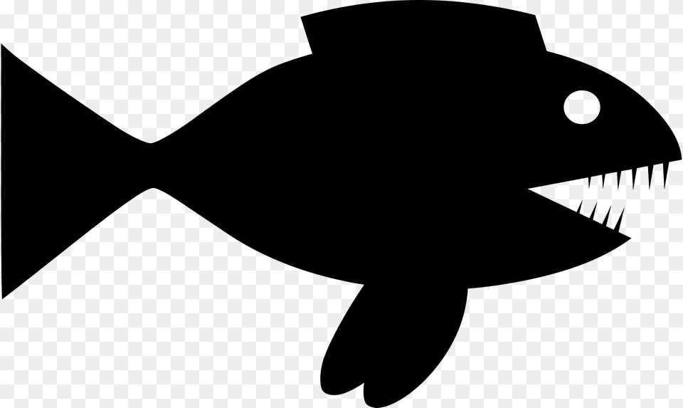 Fish Silhouette, Animal, Sea Life, Shark Png Image