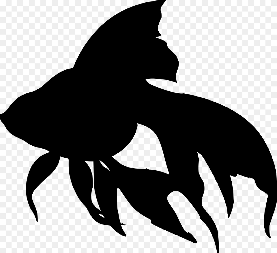 Fish Silhouette Fish Sea Silhouette Fish Silhouette Fish Vector, Gray Free Png Download