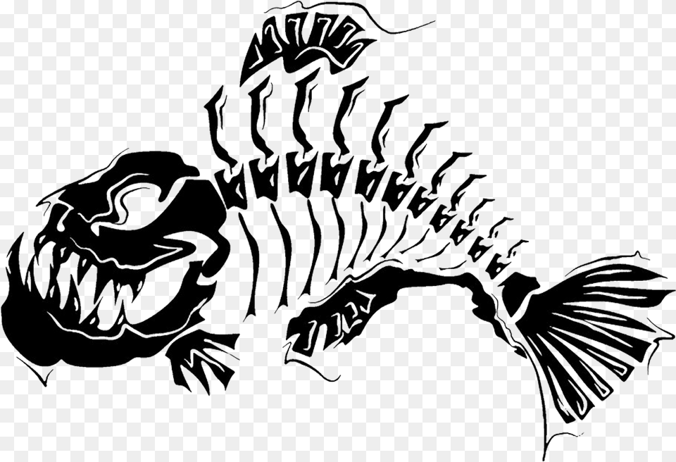 Fish Skeleton Skeleton Fish Tattoo Designs Png