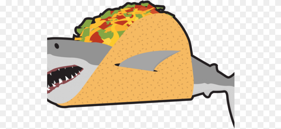 Fish Taco Clipart Taco Soup Shark And Taco, Cap, Clothing, Hat, Swimwear Free Png Download