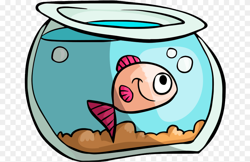 Fish Tank Vector Fish In Tank Cartoon, Animal, Sea Life, Water Free Png Download