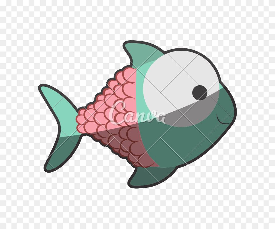Fish With Big Eye And Scales, Animal, Sea Life, Dynamite, Weapon Free Png