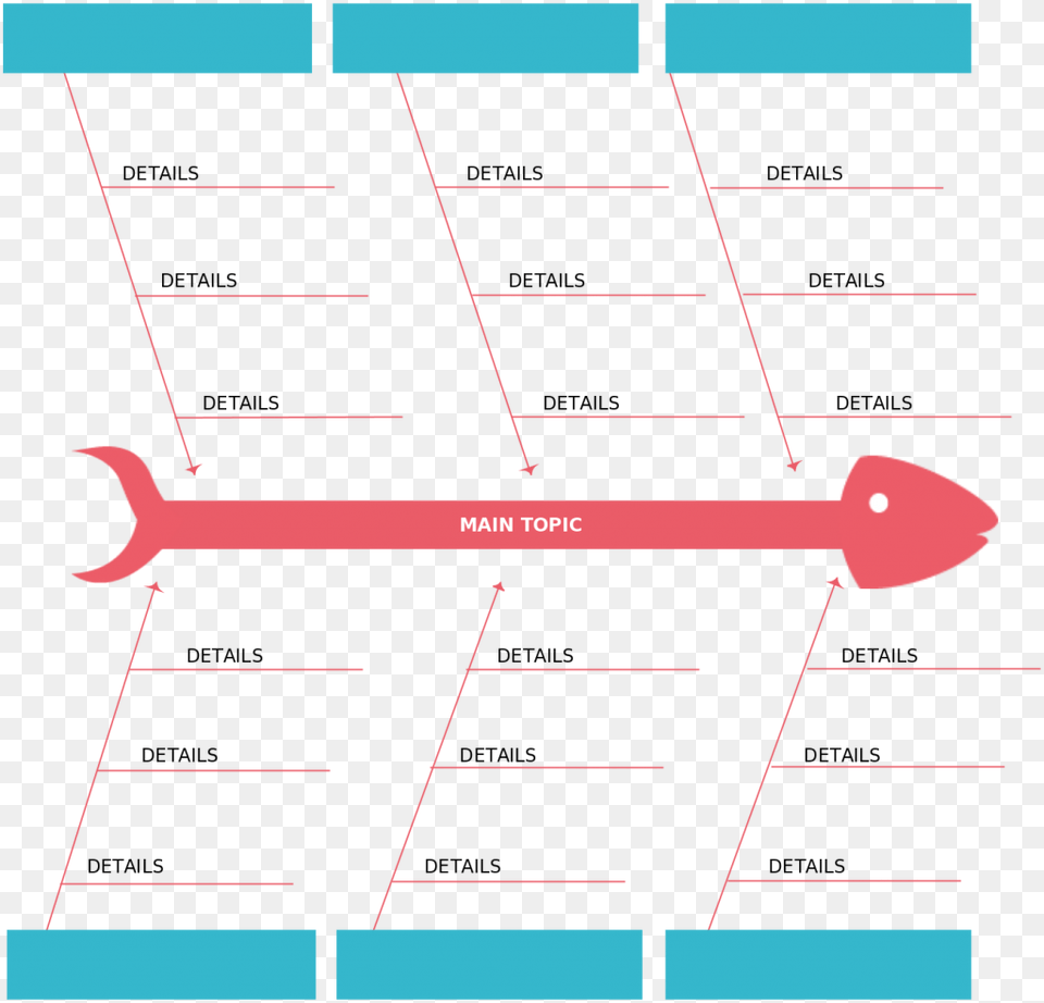 Fishbone Diagram Template For Presentation Fish Bone Analysis Template, Weapon Png Image