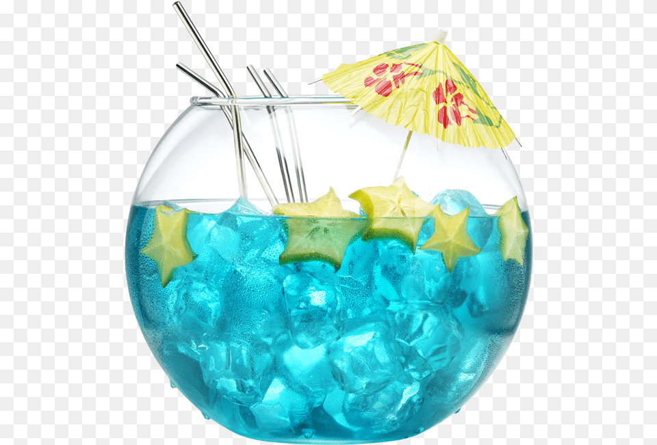 Fishbowl Drink, Alcohol, Beverage, Cocktail, Glass Free Png Download