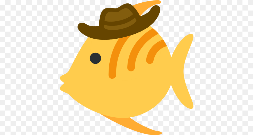 Fishcowboy Discord Emoji Cowboy Emojis Discord, Clothing, Hat, Animal, Sea Life Png