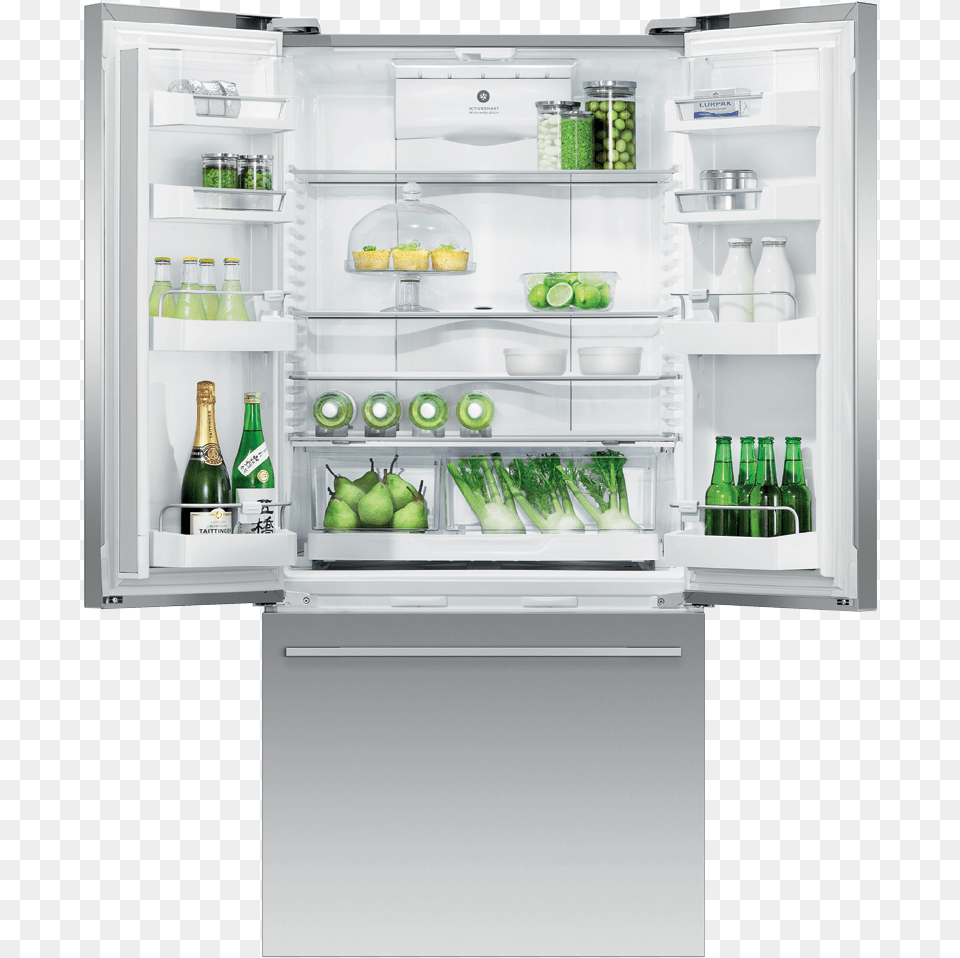 Fisher Amp Paykel French Door Refrigerator 17 Cu Ft Fisher Paykel Activesmart, Appliance, Device, Electrical Device Png
