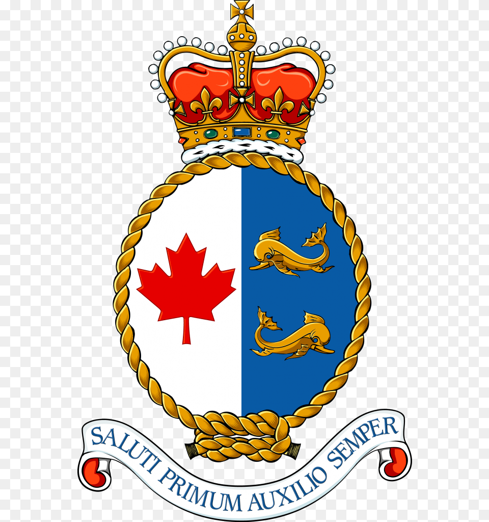 Fisheries And Oceans Canada Canadian Coast Guard Logo, Badge, Symbol, Emblem Free Transparent Png