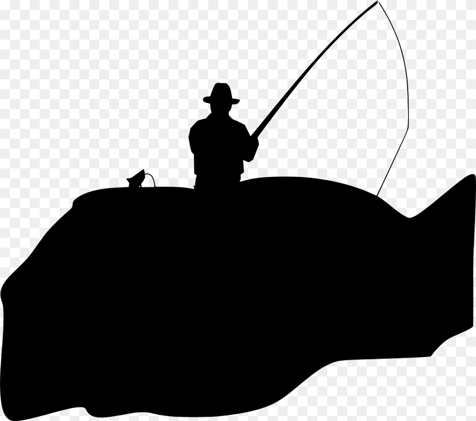 Fisherman, Gray Free Transparent Png