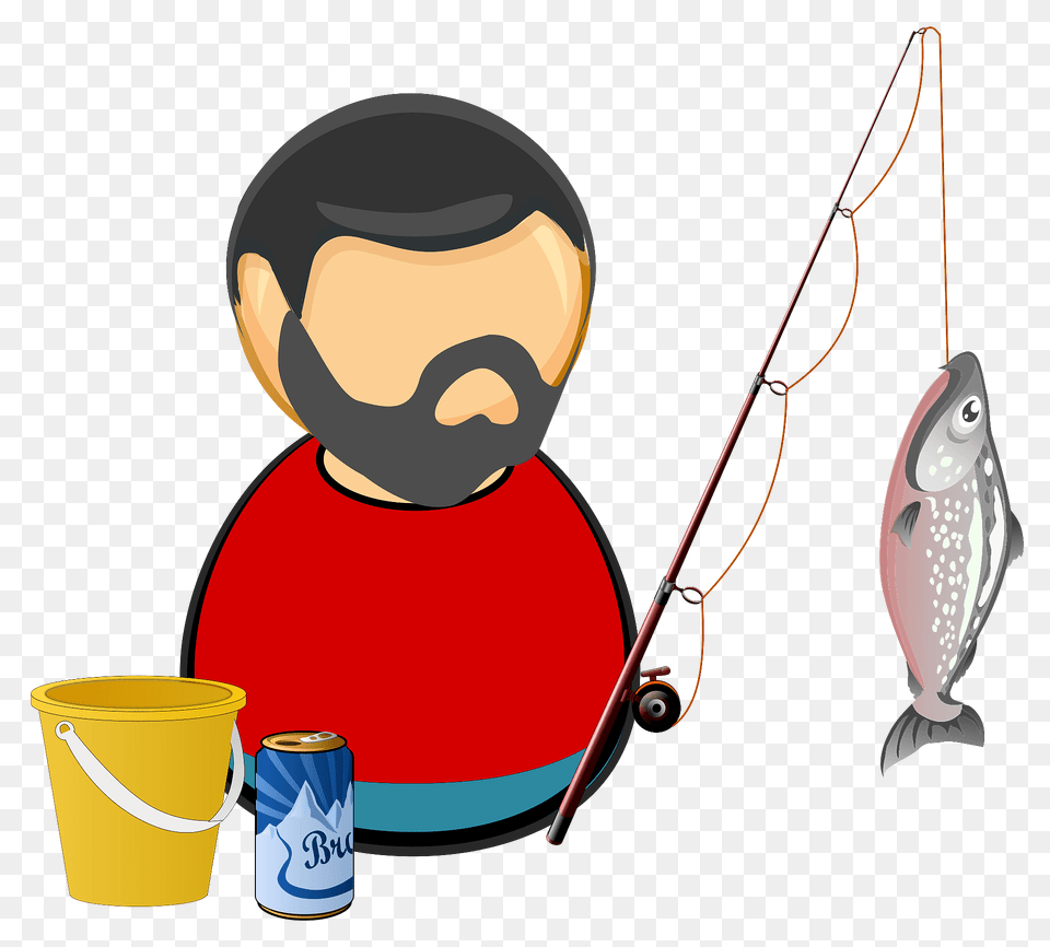 Fisherman Angler Clipart, Fishing, Leisure Activities, Outdoors, Water Png Image