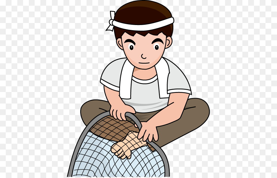 Fisherman Black And White Clipart, Photography, Baby, Person, Cleaning Free Png Download