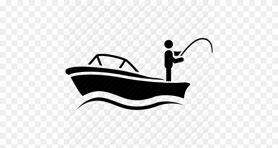 Fisherman Clipart Ocean Fishing, Transportation, Vehicle, Watercraft, Boat Free Png Download