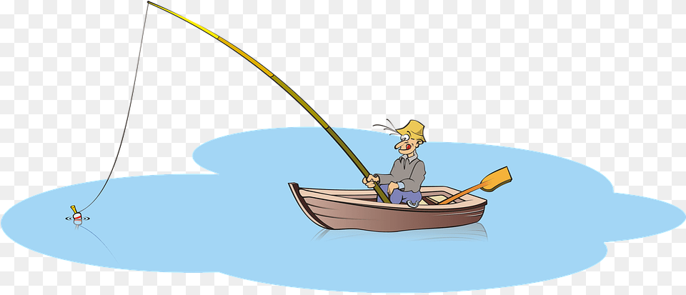 Fisherman Fishing From A Boat Transparent Background, Angler, Water, Person, Outdoors Png
