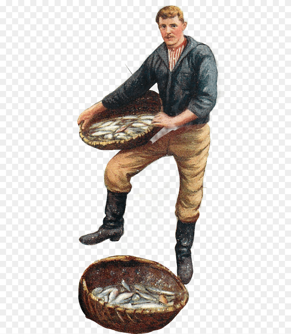 Fisherman Man Retro Vintage Fishing Worker Fisherman, Adult, Person, Male, Footwear Free Transparent Png