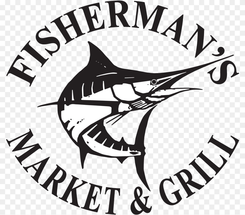 Fisherman S Circular Logo Trans Black Audemars Piguet, Animal, Fish, Sea Life, Swordfish Free Png