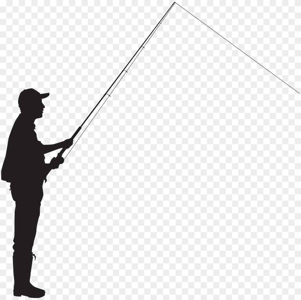 Fisherman Silhouette Clip Art Png