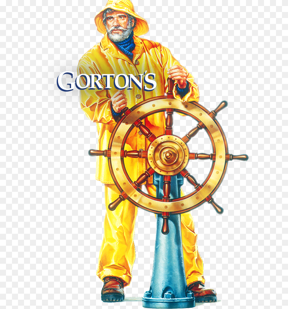 Fisherman Steering Wheel, Clothing, Coat, Adult, Person Png Image