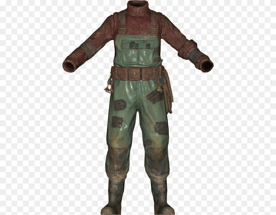 Fishermans Overalls Fisherman Overalls Fallout, Bronze, Adult, Male, Man Free Transparent Png
