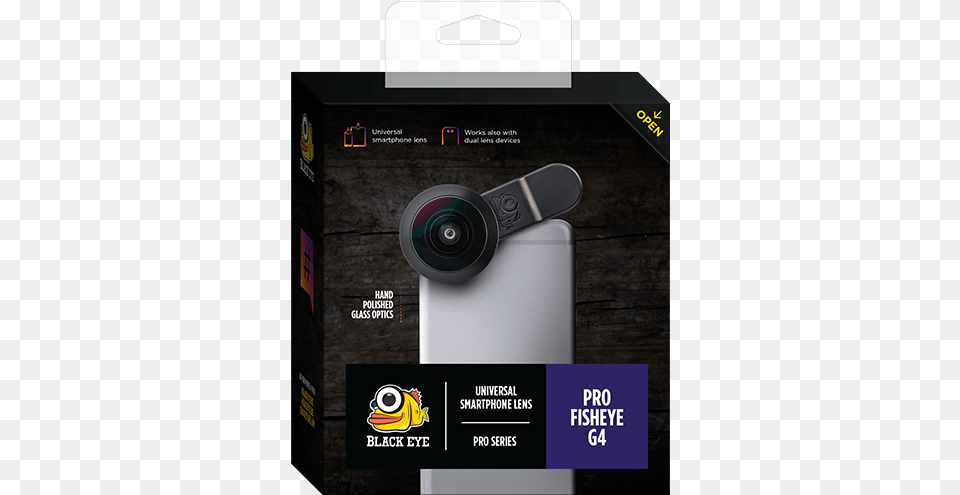 Fisheye Lenses Black Eye Tele 3x Smartphone Lens, Electronics, Camera, Video Camera, Advertisement Free Png Download