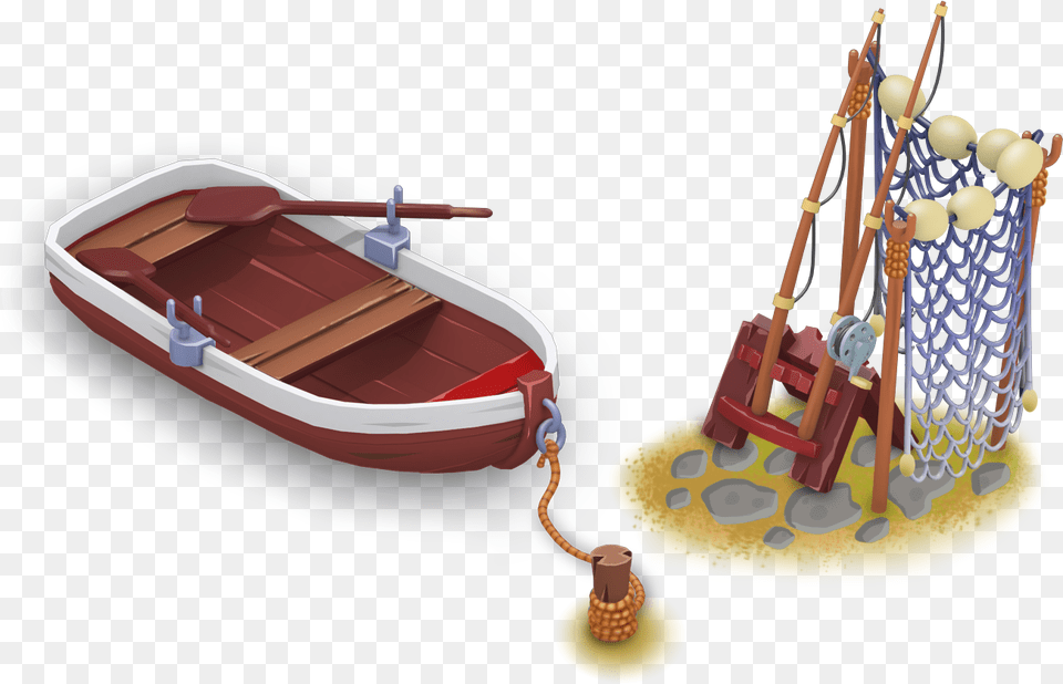 Fishing Boat Repaired Plywood, Watercraft, Vehicle, Transportation, Dinghy Png Image