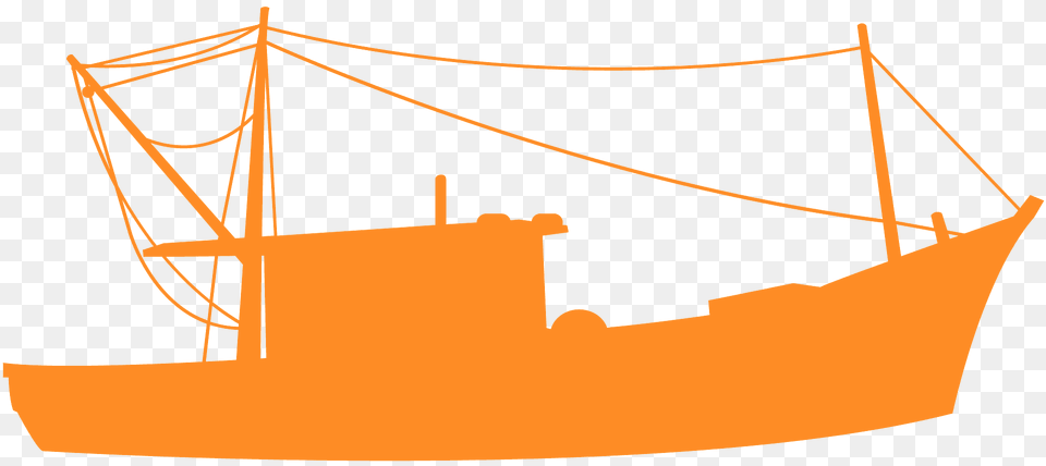 Fishing Boat Silhouette, Sailboat, Transportation, Vehicle, Watercraft Free Png