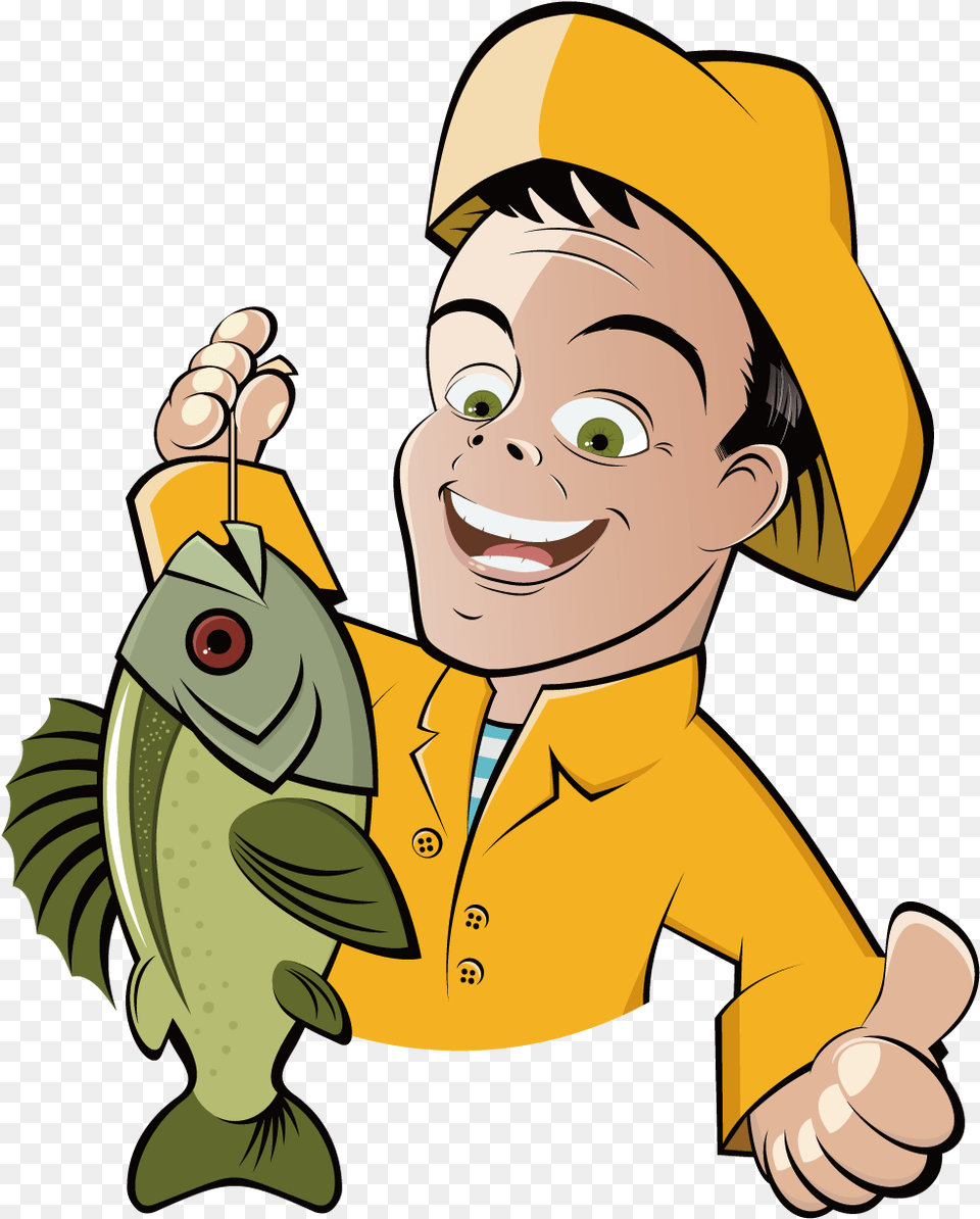 Fishing Cartoon Fisherman Clip Art Ice Cream Man Clipart, Baby, Person, Head, Face Free Png