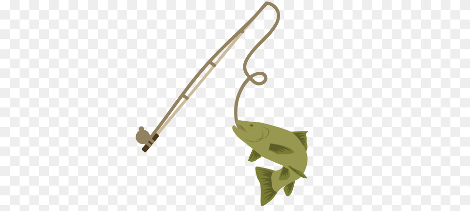Fishing Clipart Fishing Pole With Fish, Animal, Lizard, Reptile, Sea Life Free Transparent Png