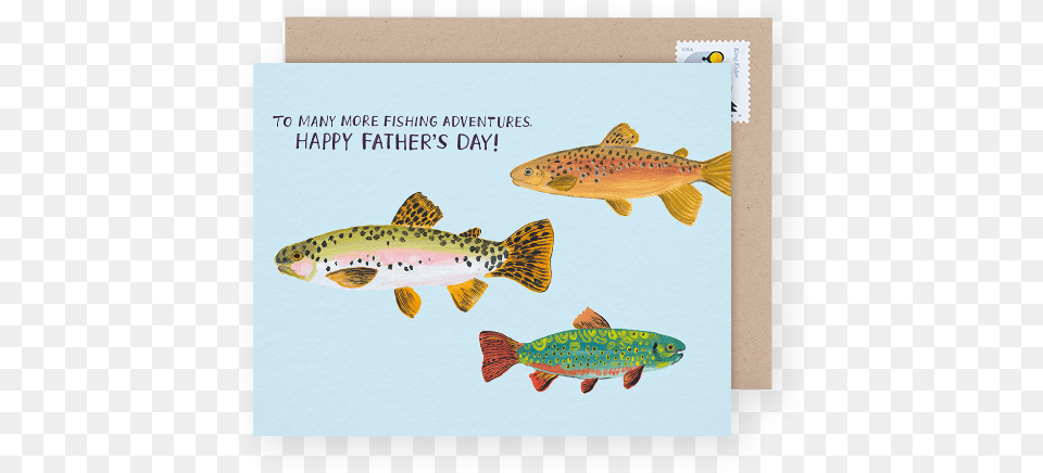 Fishing Father S Day Card Happy Fathers Day 2019 Fishing, Animal, Fish, Sea Life, Trout Png Image
