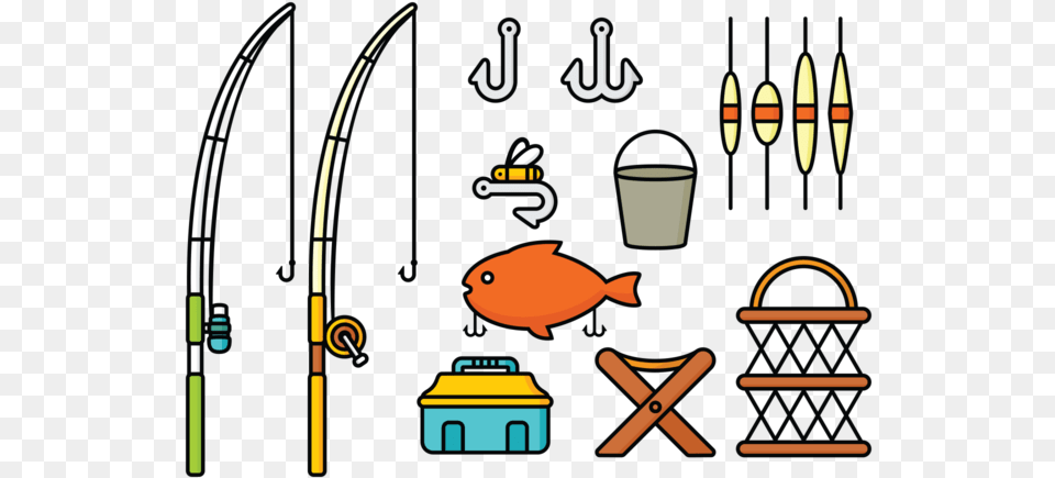 Fishing Gear Clipart, Animal, Fish, Sea Life Free Transparent Png