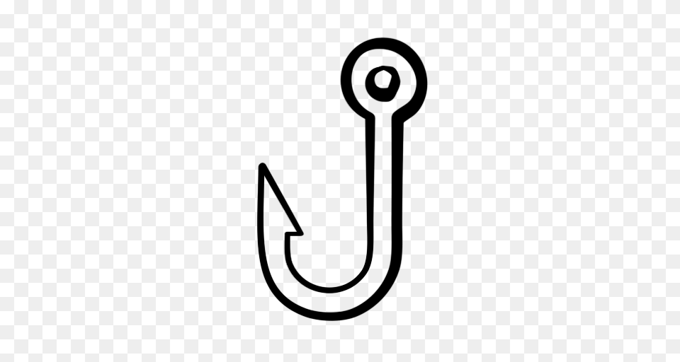Fishing Hook Clipart, Electronics, Hardware, Stencil Free Png Download