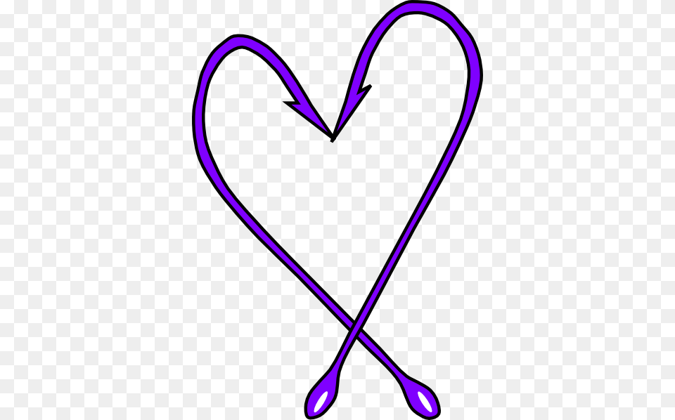 Fishing Hook Heart Clip Arts For Web, Cutlery, Spoon, Bow, Weapon Free Png Download