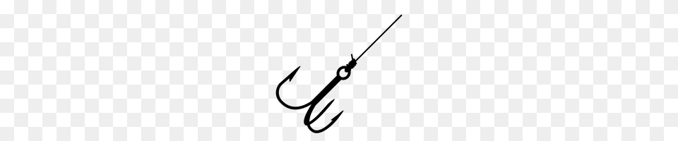 Fishing Hook Icons Noun Project, Gray Png