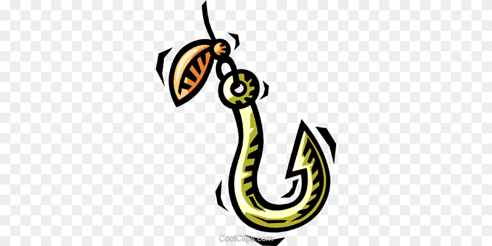 Fishing Hook Royalty Vector Clip Art Illustration, Electronics, Hardware Free Png Download