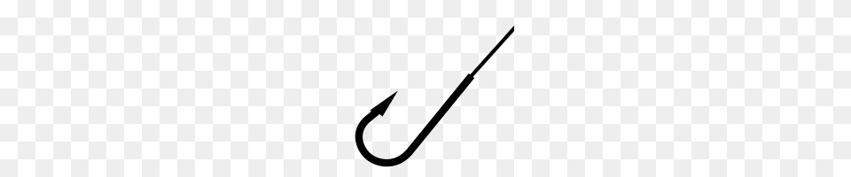 Fishing Hook Transparent Fishing Hook, Gray Free Png