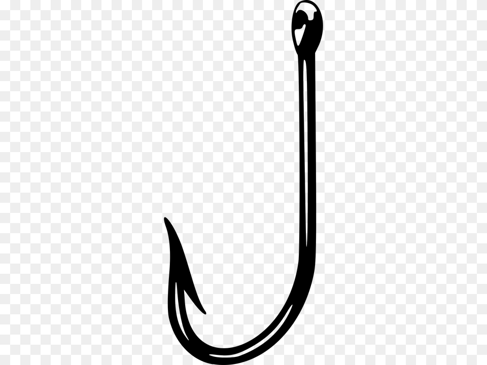 Fishing Hook Transparent Fishing Hook Images, Gray Png Image