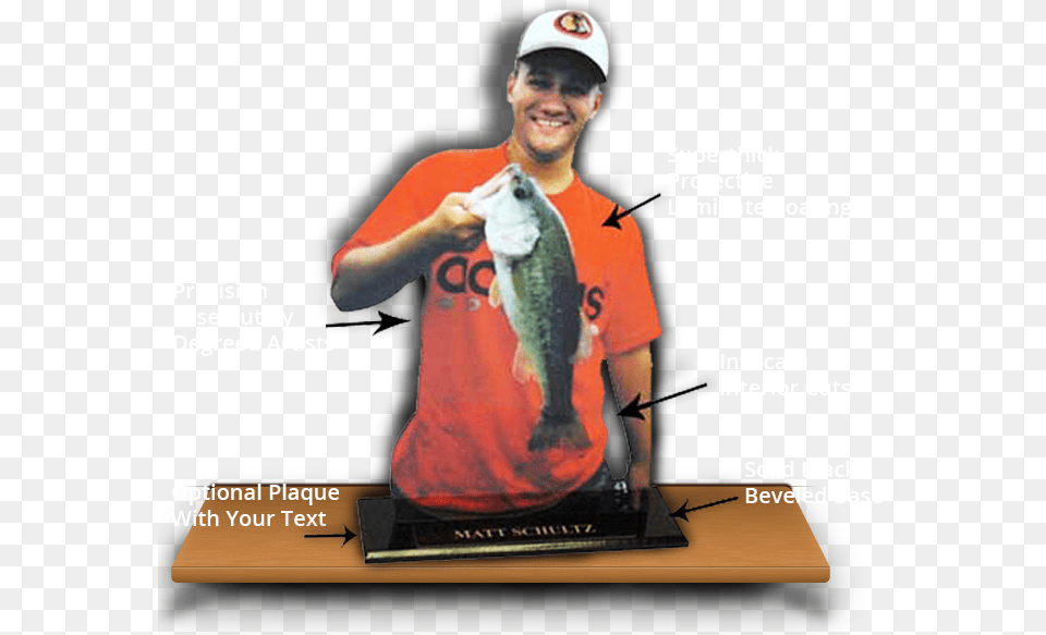 Fishing Lasertrophy Photo Cutout Showing Quality Of Pull Fish Out Of Water, Animal, Person, Sea Life, Face Png Image