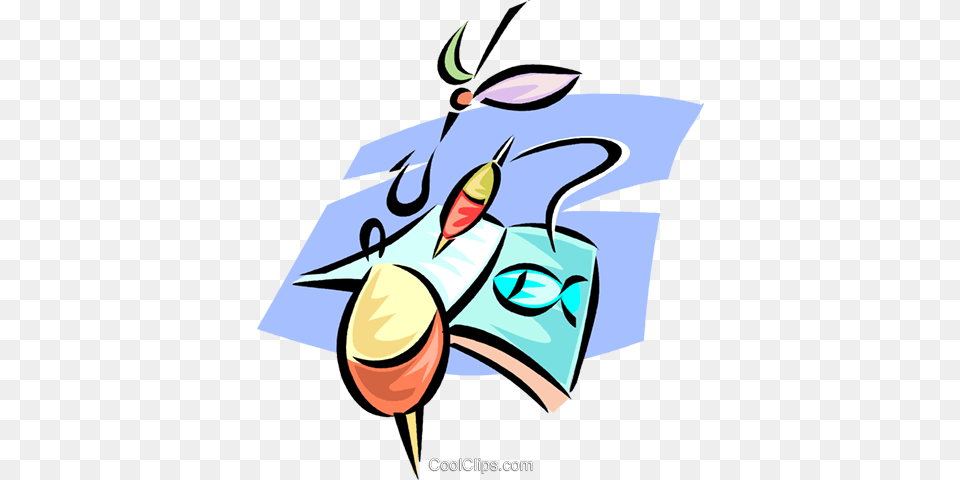 Fishing Lures Royalty Vector Clip Art Illustration, Baby, Person, Modern Art Free Png