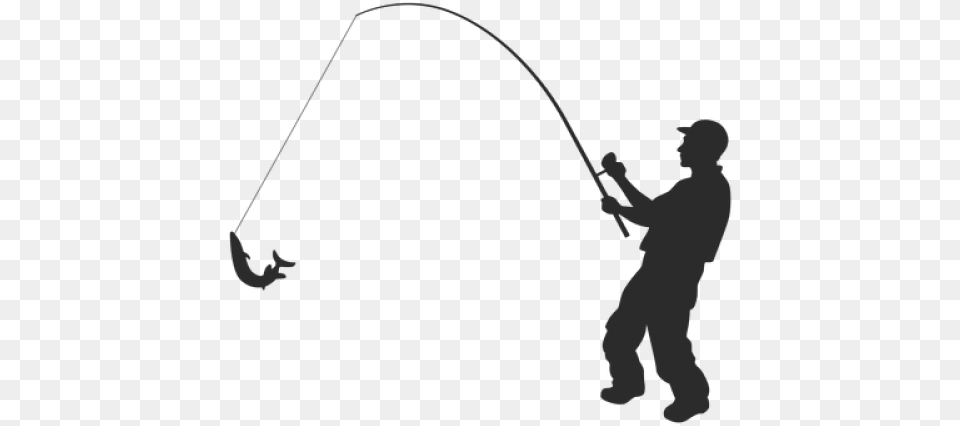 Fishing Pole Clipart Fishing Black And White, Silhouette, Baby, Person, Outdoors Free Transparent Png