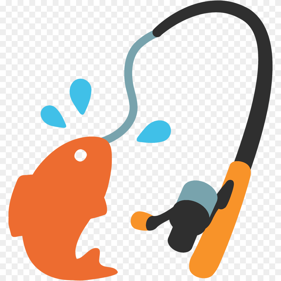 Fishing Pole Emoji Clipart, Animal Free Transparent Png