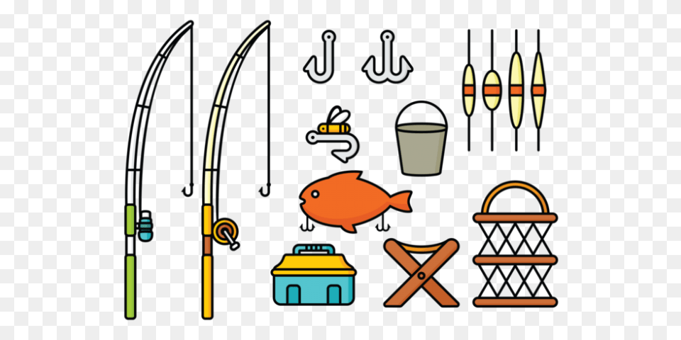 Fishing Rod Clipart, Animal, Fish, Sea Life Png Image