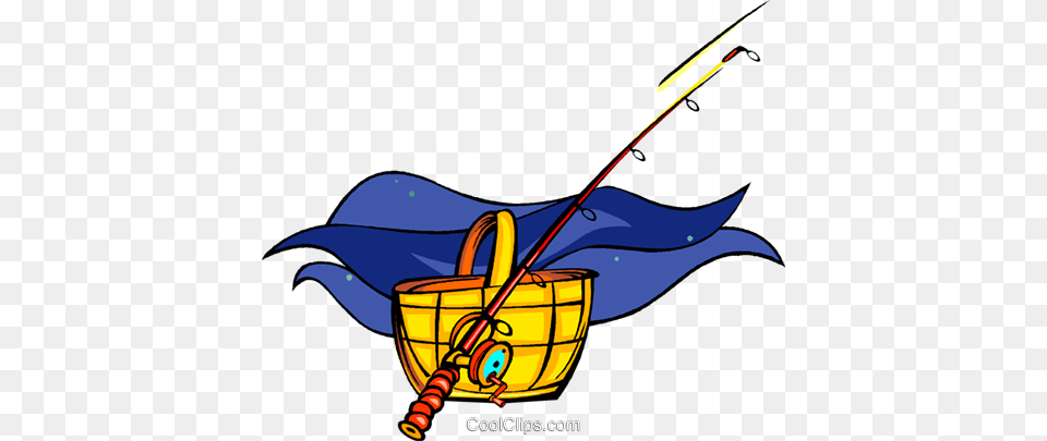 Fishing Rod Fish Fish Hamper Royalty Vector Clip Art, Water, Outdoors, Leisure Activities, Person Free Png Download