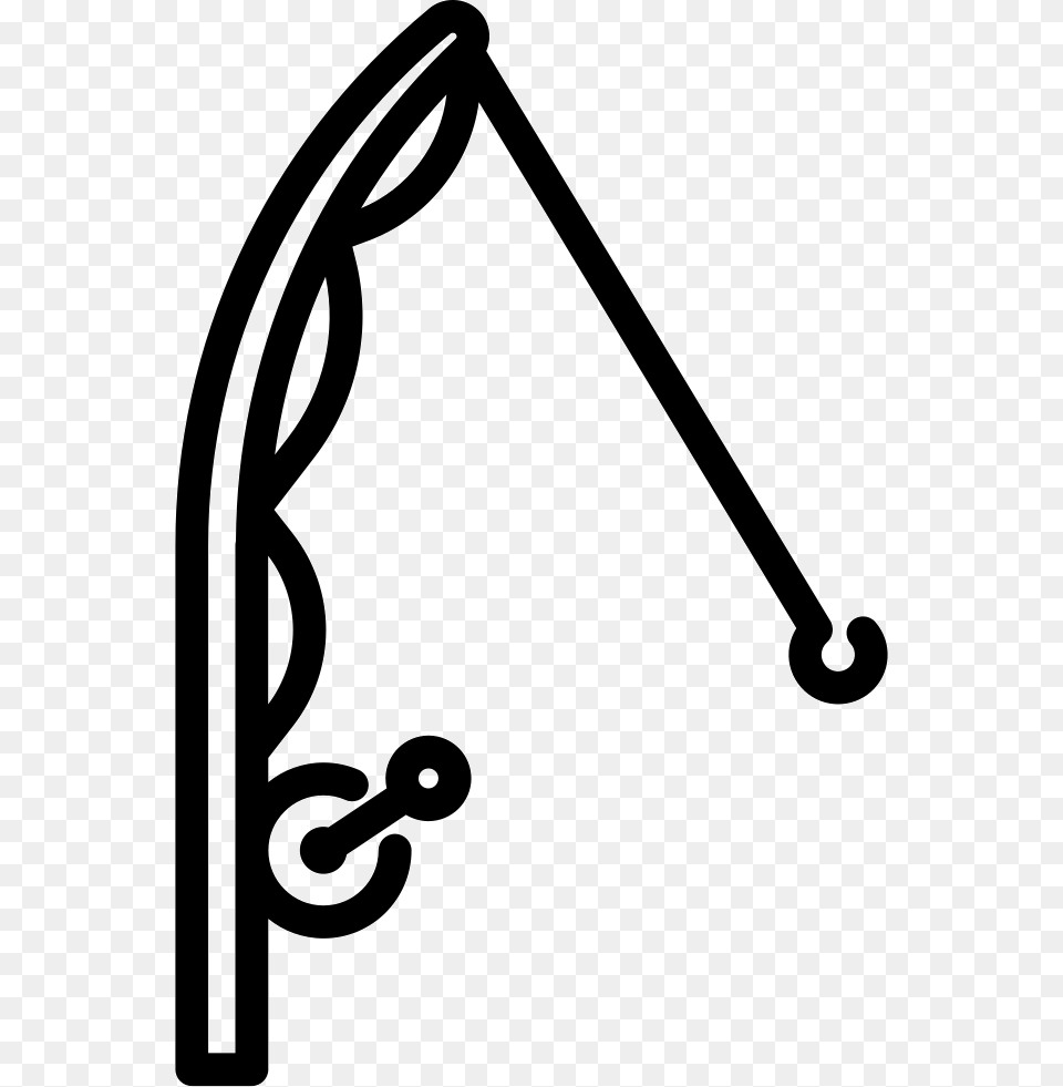 Fishing Rod Icon Fishing Pole, Arch, Architecture, Stencil, Handrail Free Png