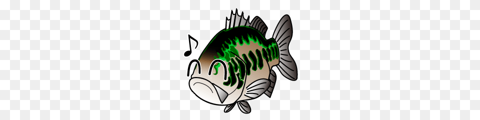 Fishing Sticker Black Bass Line Stickers Line Store, Animal, Sea Life, Fish, Shark Free Png Download