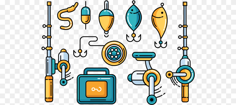 Fishing Tackle Icons Vector Icones Pescaria Free Png Download