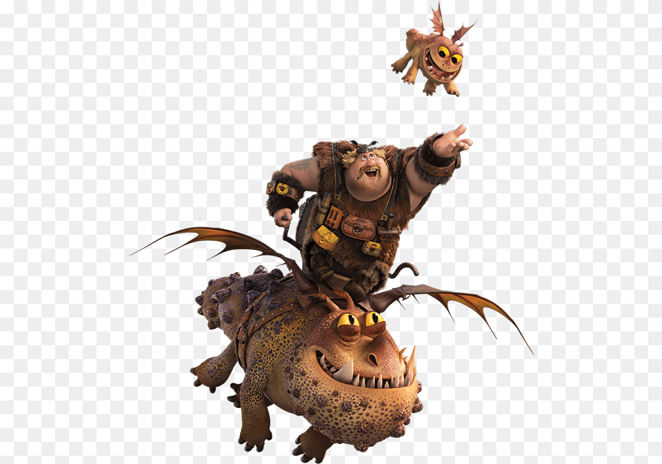 Fishlegs And Meatlug Train Your Dragon Fishlegs And Meatlug, Person, Animal, Dinosaur, Reptile Png