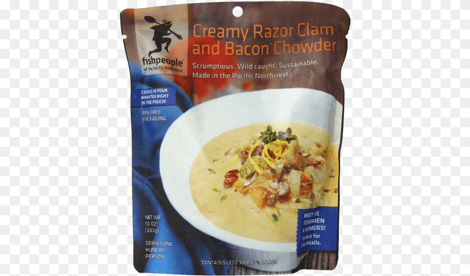 Fishpeople Creamy Razor Clam And Bacon Chowder Fishpeople, Curry, Dish, Food, Meal Free Transparent Png