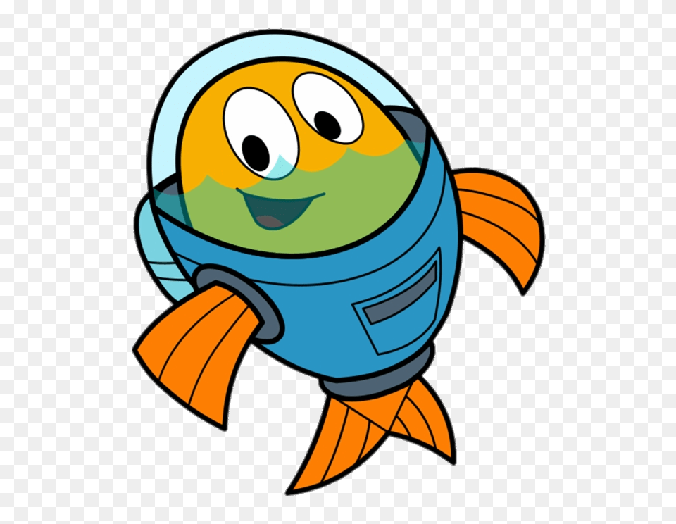 Fishtronaut Smiling, Animal, Sea Life, Bear, Mammal Free Png