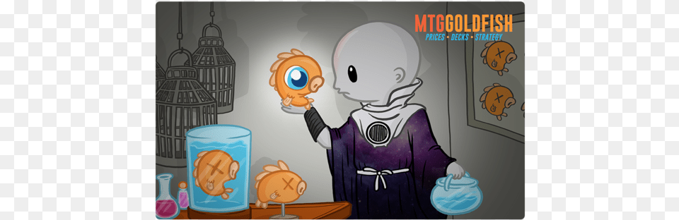 Fishy Secrets Playmat Mtg Goldfish, Book, Comics, Publication, Baby Free Transparent Png