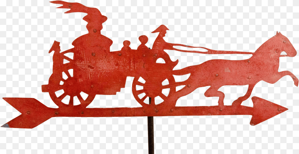 Fiske Horse Drawn Steam Fire Engine Weathervane From Horse Drawn Fire Engine Clip Art, Animal, Dinosaur, Reptile, Weapon Free Transparent Png