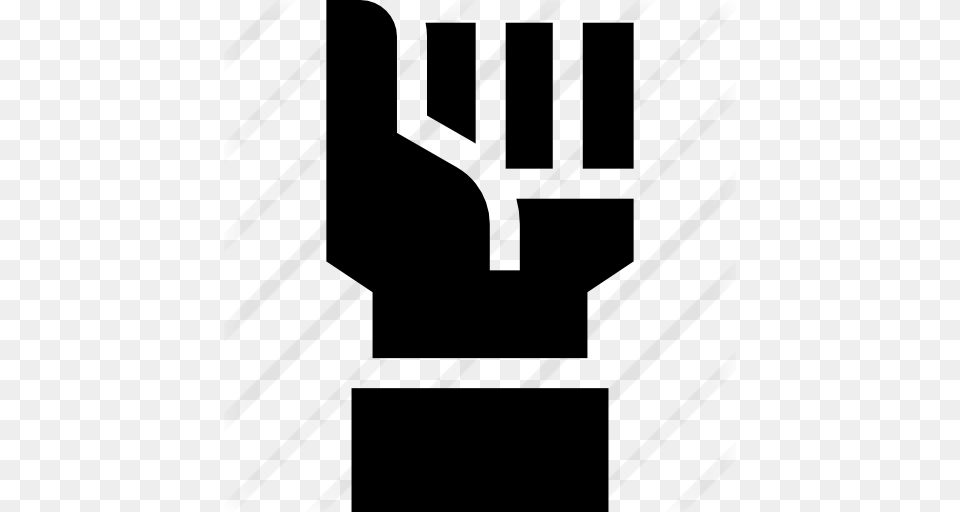 Fist, Gray Png