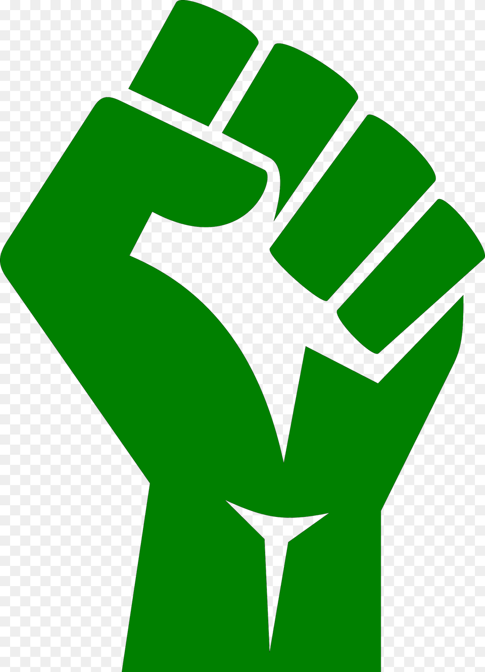 Fist Clipart Green Raised Fist Green, Body Part, Hand, Person Free Png